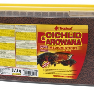 Tropical Cichlid &amp; Arowana Medium Sticks 1,8 kg