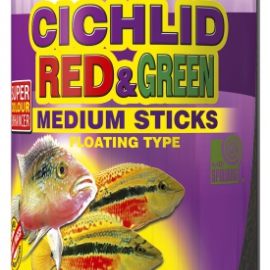 Tropical Cichlid Red & Green Medium Sticks 360 g